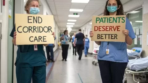 NHS Staff Sound Alarm Over Hallway Healthcare Crisis